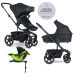 EASYWALKER Kočárek kombinovaný Harvey⁵ 2v1 Midnight Black LITE RWS +KIDDY Evoluna i-size 2,základna