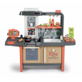 Smoby Restaurace s elektronickou kuchyňkou Kids Restaurant  s tekoucí vodou a funkční pokladnou s kávovarem a jídelním pultem 101 cm výška