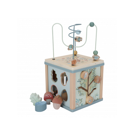 Kostka s aktivitami dřevěná Forest Friends Kostka s aktivitami dřevěná Forest Friends