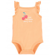 CARTER'S Body na ramínka Orange Cherry holka 9m
