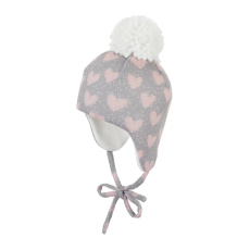 STERNTALER Čepice zimní zavazovací light grey holka-43cm-5-6m STERNTALER Čepice zimní zavazovací light grey holka-43cm-5-6m