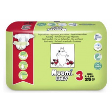 MUUMI Baby Pleny jednorázové 3 (5-8 kg) 25 ks MUUMI Baby Pleny jednorázové 3 (5-8 kg) 25 ks