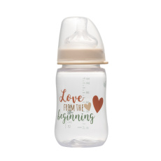 NIP Láhev kojenecká PP,široká,silikon-M,260ml,0m+,uni