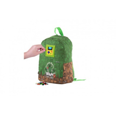 Batoh Pixie Crew Minecraft silikon 30x35cm s pixelovými kostičkami zelený v sáčku Batoh Pixie Crew Minecraft silikon 30x35cm s pixelovými kostičkami zelený v sáčku