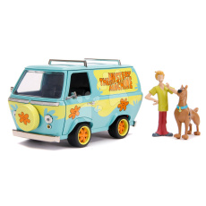 Jada  Autíčko Scooby-Doo Mystery Van  kovové s otevíracími dveřmi a 2 figurkami délka 16 cm 1:24