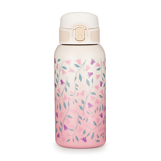 PETITE&MARS Láhev nerezová termo s náustkem 500 ml Delicate Flowers 36m+ PETITE&MARS Láhev nerezová termo s náustkem 500 ml Delicate Flowers 36m+