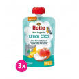 3x HOLLE Bio-Organic Croco Coco ovocné pyré jablko, mango, kokos, 100 g (8m+)
