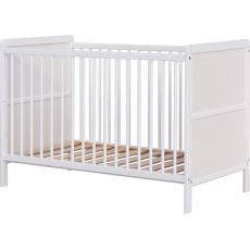 Scarlett Dětská postýlka Scarlett LONGA - bílá (borovice) - vyndavací příčky - 120 x 60 cm Scarlett Dětská postýlka Scarlett LONGA - bílá (borovice) - vyndavací příčky - 120 x 60 cm