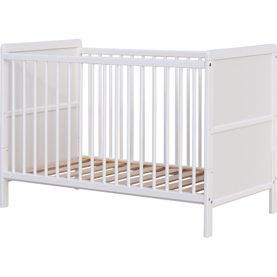 Scarlett Dětská postýlka Scarlett LONGA - bílá (borovice) - vyndavací příčky - 120 x 60 cm Scarlett Dětská postýlka Scarlett LONGA - bílá (borovice) - vyndavací příčky - 120 x 60 cm