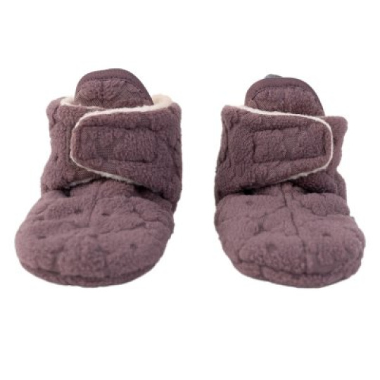 LODGER Slipper Folklore Fleece Mauve 6 - 12 měsíců