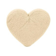 MEALINI Plyšový Polštářek Srdce Krémové