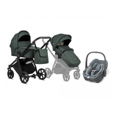 Kočárek Mio Plus 2v1 Pacific Green + Maxi-Cosi Pebble 360 autosedačka Essential Grey Kočárek Mio Plus 2v1 Pacific Green + Maxi-Cosi Pebble 360 autosedačka Essential Grey