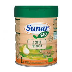 SUNAR BIO 1 Mléko počáteční, 700g SUNAR BIO 1 Mléko počáteční, 700g