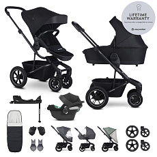 EASYWALKER SET Kočárek 4v1 Harvey⁵ Midnight Black XXL AIR + CYBEX Aton B2 i-Size + základna