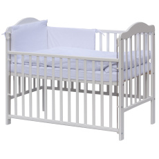 Scarlett Dětská postýlka s kompletní výbavou Scarlett 120 x 60 cm - Měsíček - bílá Scarlett Dětská postýlka s kompletní výbavou Scarlett 120 x 60 cm - Měsíček - bílá