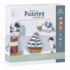 Tiamo Little Dutch Puzzle 6v1 – námořnický záliv Tiamo Little Dutch Puzzle 6v1 – námořnický záliv