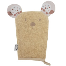 EKO Žínka bavlněná s oušky Bear Beige 20x15 cm