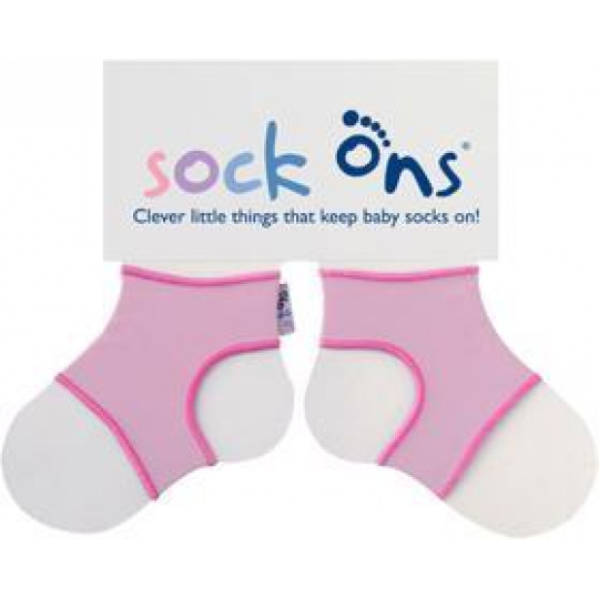 KIKKO Sock Ons Držák ponožek Classic - Růžová (6-12m)