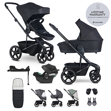 EASYWALKER SET Kočárek 4v1 Harvey⁵ Midnight Black XXL RWS + CYBEX Aton B2 i-Size