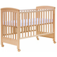 Scarlett Dětská postýlka k posteli rodičů Scarlett Laura - přírodní (buk) - 120 x 60 cm
