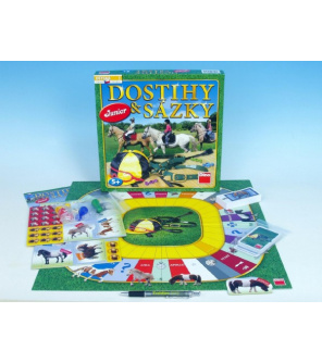 Dostihy a sázky junior společenská hra v krabici 29,5x29,5x4,5cm Dostihy a sázky junior společenská hra v krabici 29,5x29,5x4,5cm