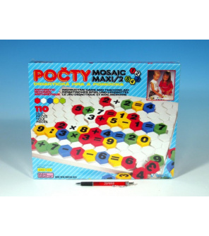 Mozaika Maxi/2 Počty 110ks v krabici 35x29x3,5cm 4+ Mozaika Maxi/2 Počty 110ks v krabici 35x29x3,5cm 4+
