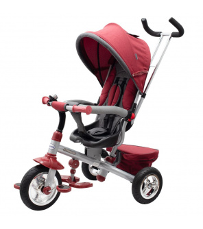Dětská tříkolka Baby Mix 3v1 TYPHOON 360° bordó Dětská tříkolka Baby Mix 3v1 TYPHOON 360° bordó