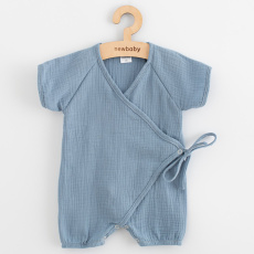 Kojenecký letní mušelínový overal New Baby blue Kojenecký letní mušelínový overal New Baby blue