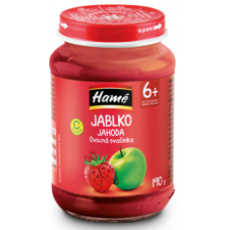 HAMÉ Příkrm ovocný Jahoda 190 g, 6m+ HAMÉ Příkrm ovocný Jahoda 190 g, 6m+