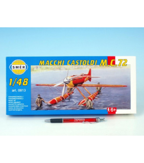 Model Macchi Castoldi M.C.72 1:48 17,5x19cm v krabici 31x13,5x3,5cm Model Macchi Castoldi M.C.72 1:48 17,5x19cm v krabici 31x13,5x3,5cm
