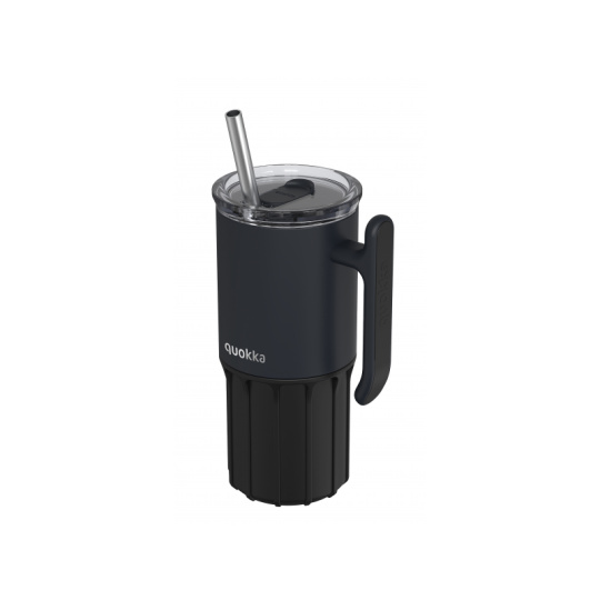 Nerezový termohrnek s brčkem Umi Black 720 ml