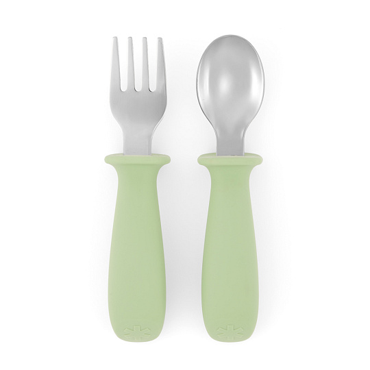 SKIP HOP Lžička a vidlička Besties Squad Green, 12m+ SKIP HOP Lžička a vidlička Besties Squad Green, 12m+