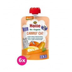 6x HOLLE Carrot Cat Bio pyré mrkev mango banán hruška 100 g (6+) 6x HOLLE Carrot Cat Bio pyré mrkev mango banán hruška 100 g (6+)