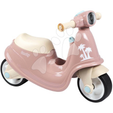 Smoby Odrážedlo motorka s reflektorem Scooter Pink  s gumovými koly růžové od 18 měsíců