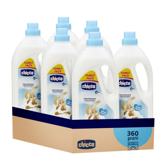 6x CHICCO Aviváž koncentrovaná Sladký Pudr 1,5 l (60 praní)