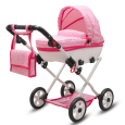 Luxusní dětský kočárek pro panenky New Baby COMFORT růžový