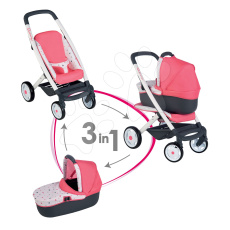 Smoby Kombinovaný Maxi Cosi růžový Smoby Kombinovaný Maxi Cosi růžový
