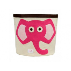 3 SPROUTS Koš na hračky Elephant Pink 3 SPROUTS Koš na hračky Elephant Pink