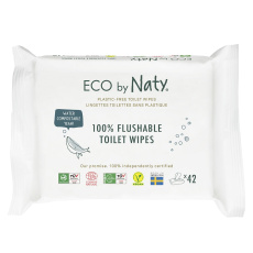 Ubrousky vlhčené toaletní Babycare Eco 42ks Naty Nature