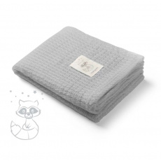 BABYONO Deka pletená bambusová Grey BABYONO Deka pletená bambusová Grey