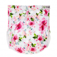 T-TOMI Plena kalhotková AIO - přebalovací set patentky, roses T-TOMI Plena kalhotková AIO - přebalovací set patentky, roses