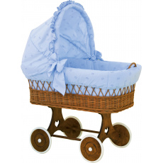 Scarlett Košík pro miminko s boudičkou Scarlett Méďa - modrá