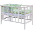 Scarlett Dětská postýlka s kompletní výbavou Scarlett 120 x 60 cm - Mráček - zelená
