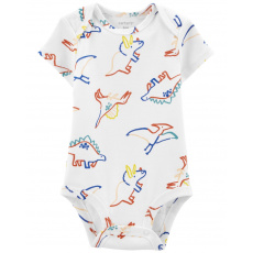 CARTER'S Body krátký rukáv Ivory Dino chlapec 3m CARTER'S Body krátký rukáv Ivory Dino chlapec 3m