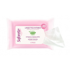 SAFORELLE Ubrousky pro intimní hygienu 10 ks SAFORELLE Ubrousky pro intimní hygienu 10 ks