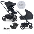 EASYWALKER SET Kočárek 4v1 Harvey⁵ Midnight Black LITE RWS +CYBEX Aton B2 i-Size,základna