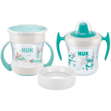 Dětský hrníček Mini Cups NUK 360° s víčkem neutral Dětský hrníček Mini Cups NUK 360° s víčkem neutral