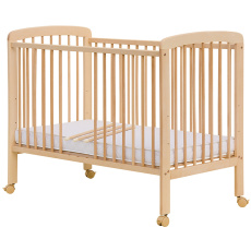 Scarlett Dětská postýlka s vyndavacími příčkami - Scarlett MÍŠA (buk) - přírodní 120 x 60 cm Scarlett Dětská postýlka s vyndavacími příčkami - Scarlett MÍŠA (buk) - přírodní 120 x 60 cm