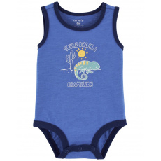 CARTER'S Body bez rukávů Blue Chameleon kluk 3m CARTER'S Body bez rukávů Blue Chameleon kluk 3m
