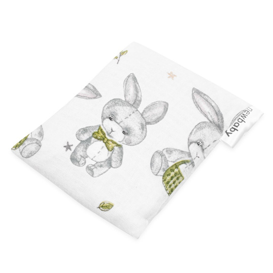 Mušelínový termofor s višňovými peckami New Baby STANDARD rabbit
